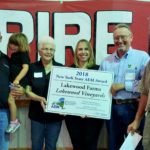 Lakewood crew accepting agriculture award